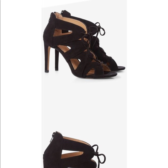 Express suede high heel sandals size 9 - Picture 3 of 4